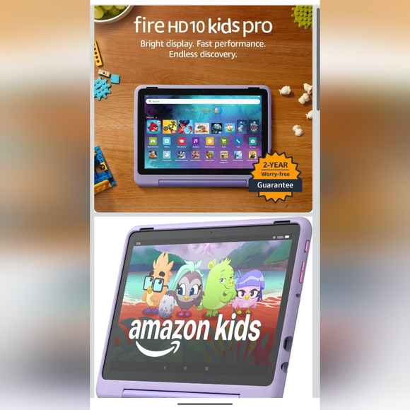Amazon Fire HD 10.1" Kids Tablet -  Purple - Picture 6 of 7